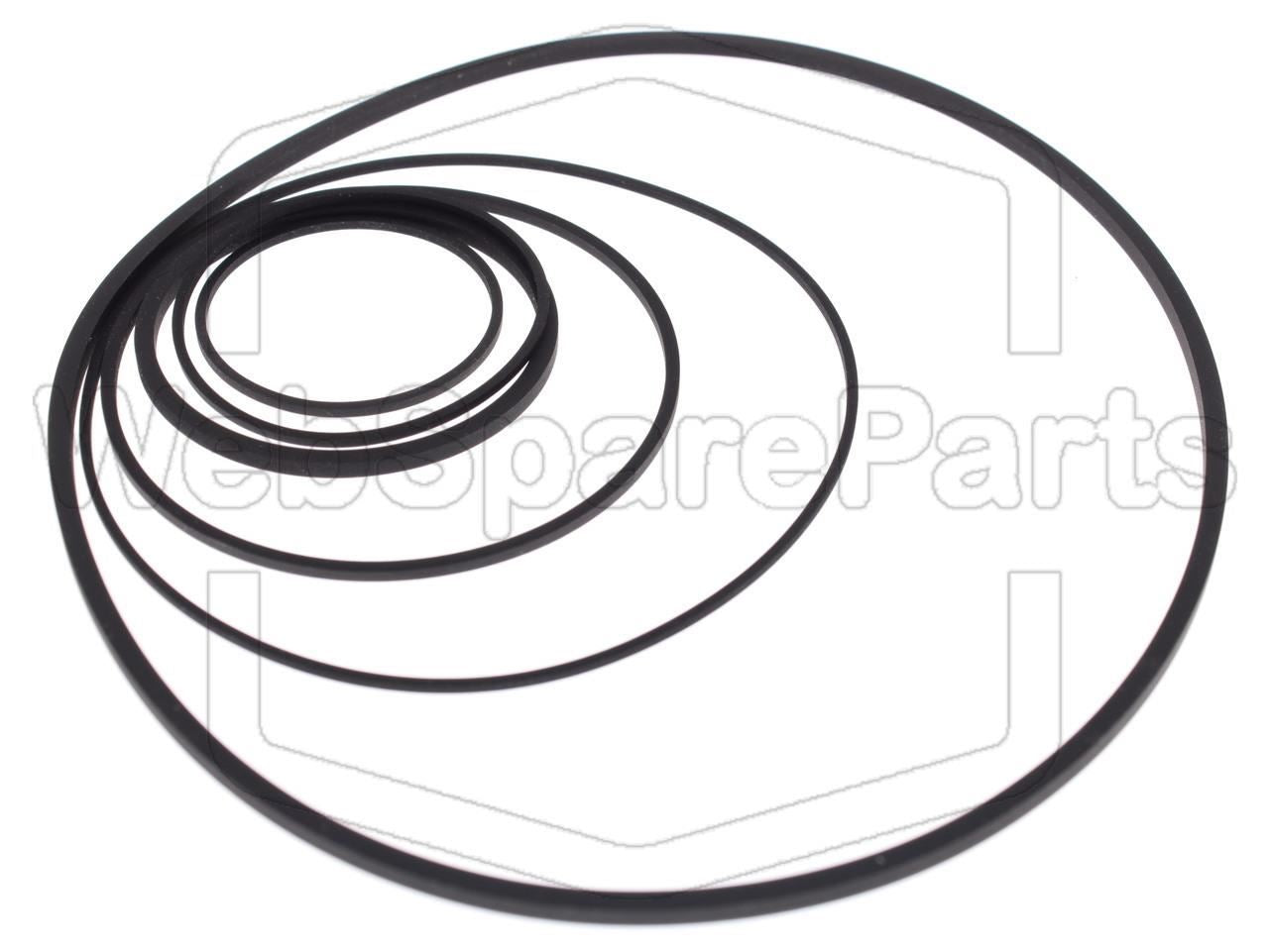 Kit Courroies Pour Magnétoscope Panasonic NV-7800