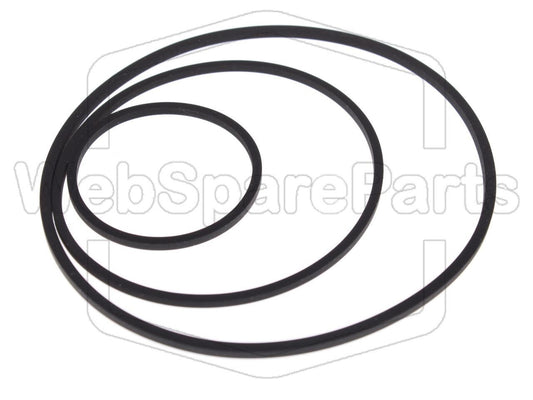 Kit Courroies Pour Magnétoscope Nordmende V-1000M0