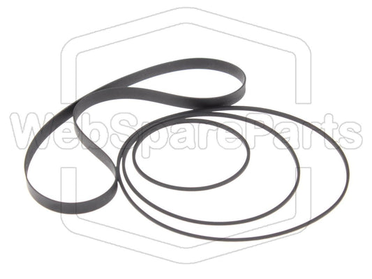 Kit Courroies Pour Platine Cassette Pour  Rotel RD-1001