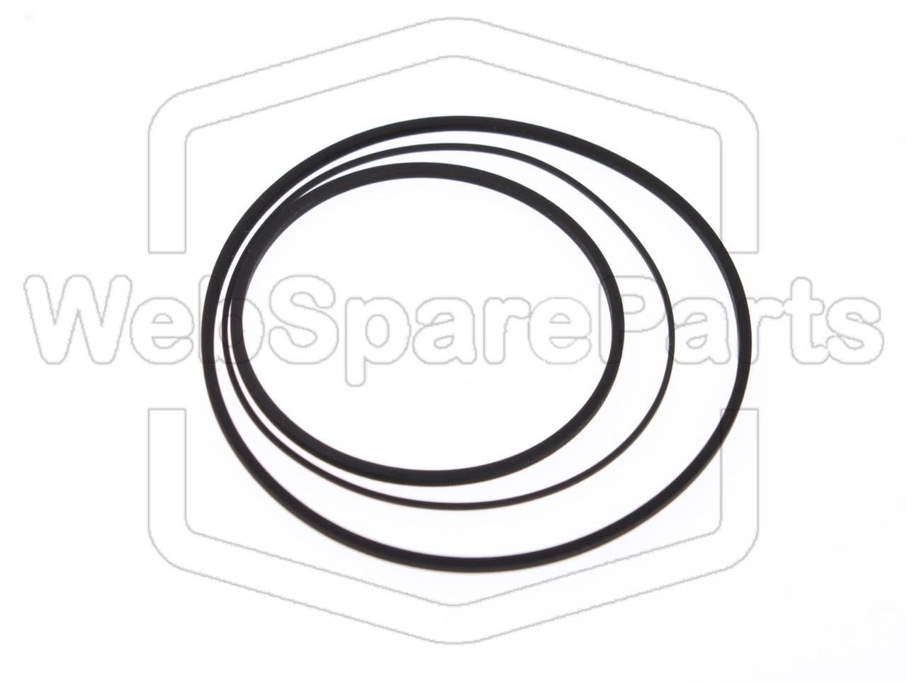Kit courroies cabestan drive belts pour Sony TCS-350 baladeur cassette